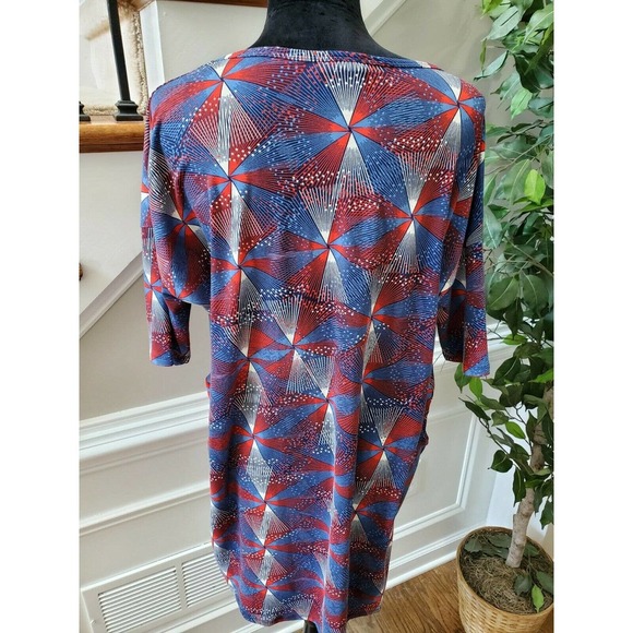 LulaRoe Women's Multicolor Polyester Round Neck 3/4 Sleeve Casual Blouse Size M - Picture 7 of 11